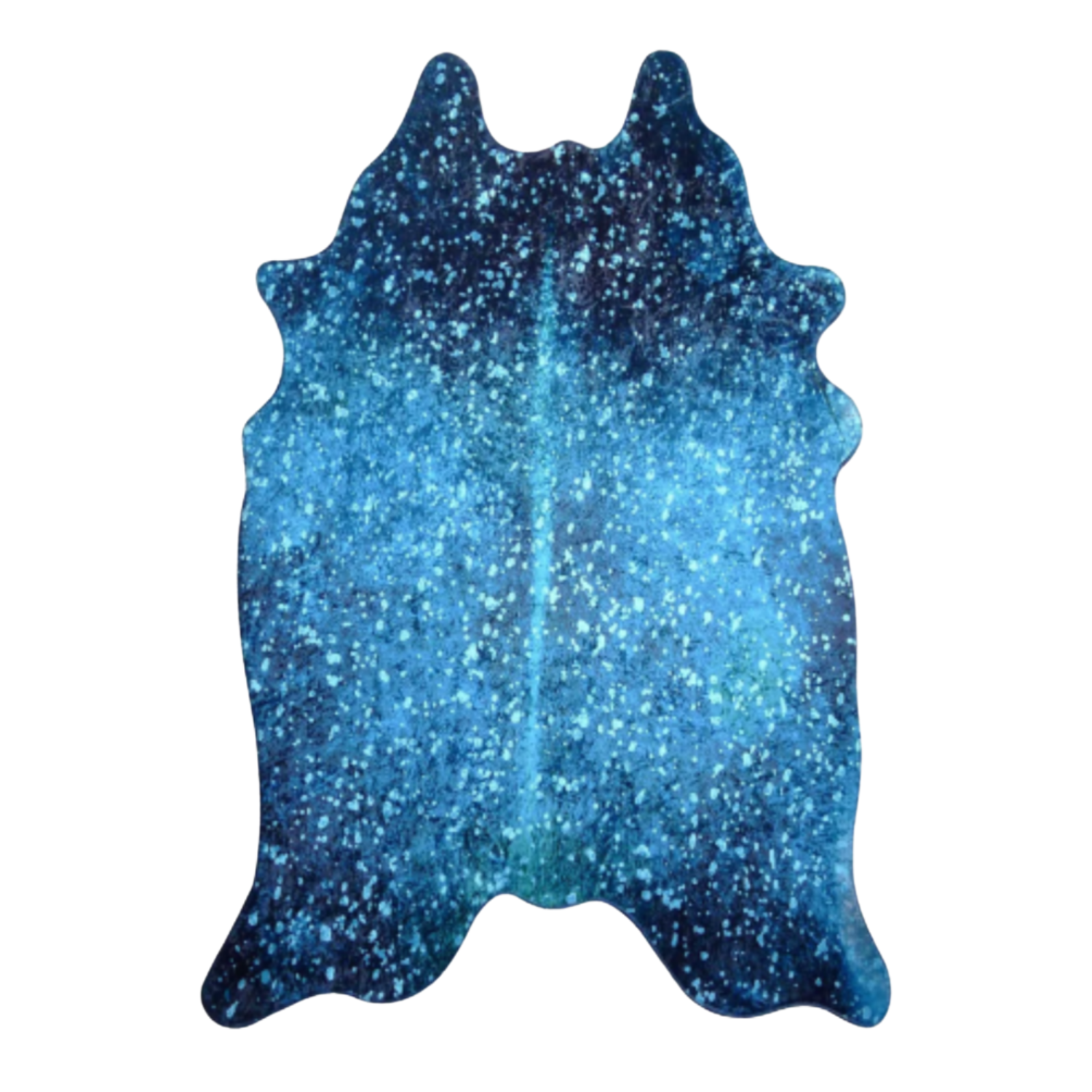 METALLIC VEGAN FAUX HIDE BLUE