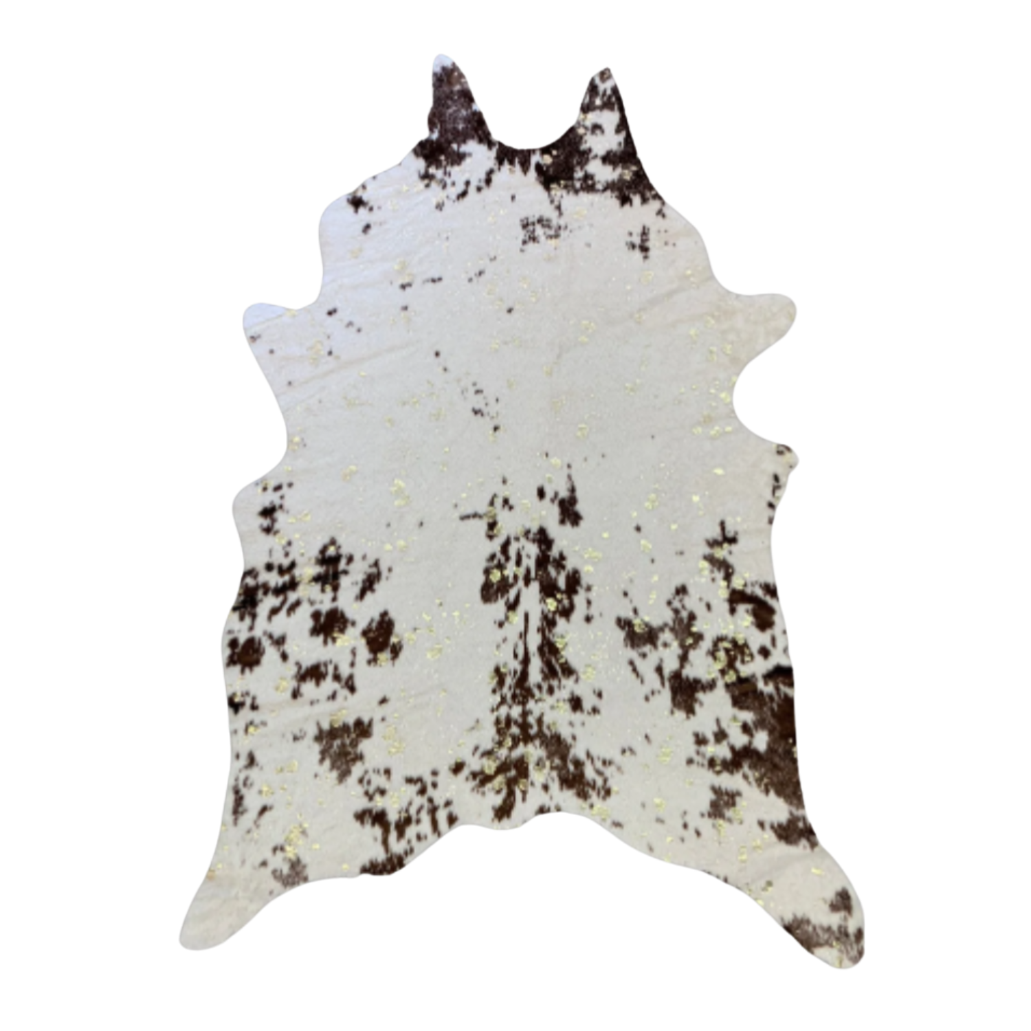 METALLIC VEGAN FAUX HIDE BROWN