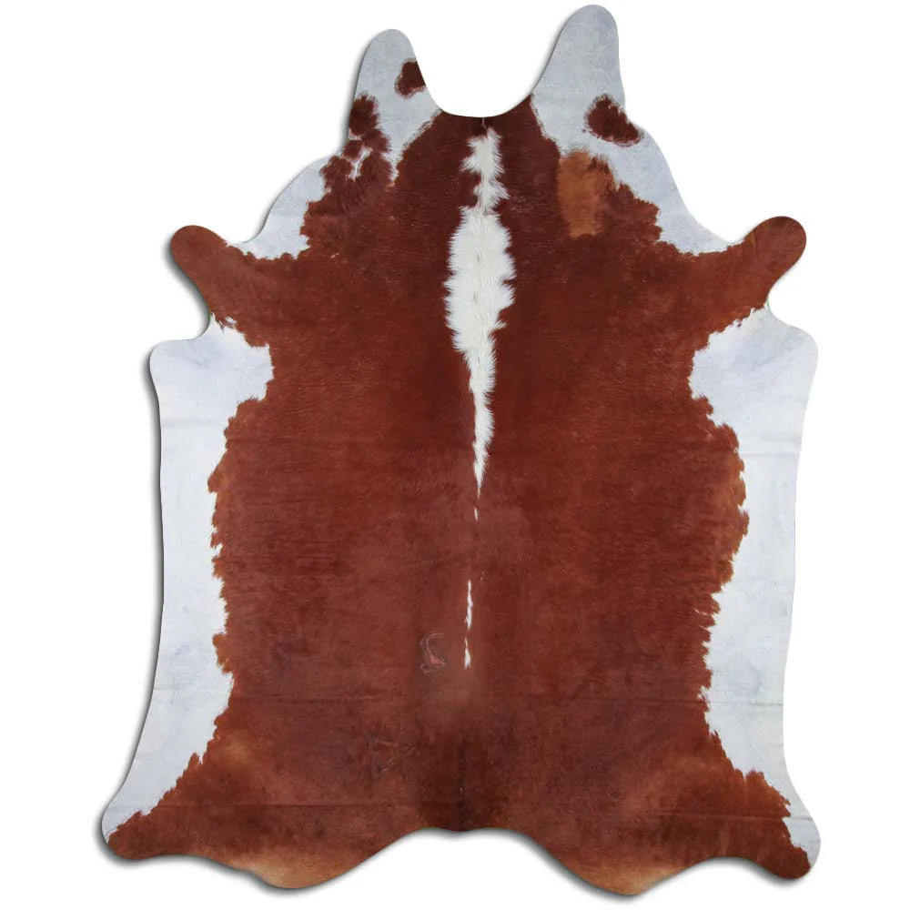 TAPETE PIEL DE VACA AUTÉNTICA HEREFORD 5574