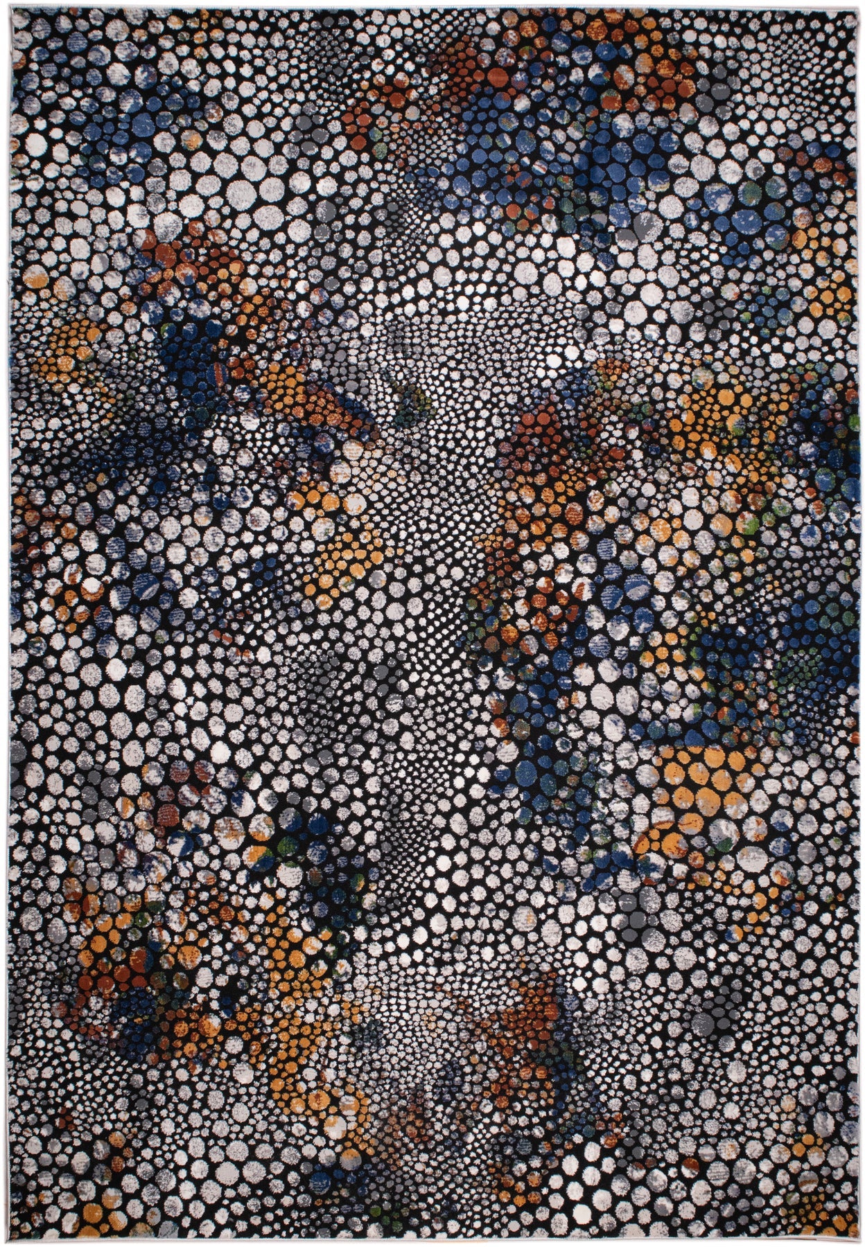 La colección LALA &nbsp;combina elegancia contemporánea con una textura luminosa que realza cualquier espacio. Este tapete multicolor con texturas inovadoras es confeccionado en una mezcla de poliéster y viscosa brillante, estos tapetes ofrecen un acabado suave al tacto y un sutil efecto de brillo que aporta sofisticación visual. Su respaldo 100% de algodón brinda estabilidad y durabilidad, mientras que su elaboración en telar a máquina garantiza precisión en cada detalle.

El tono de los colores puede vari