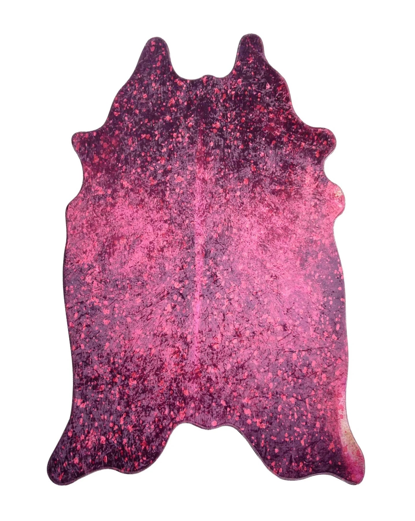 TAPETE METALLIC VEGAN FAUX HIDE RED