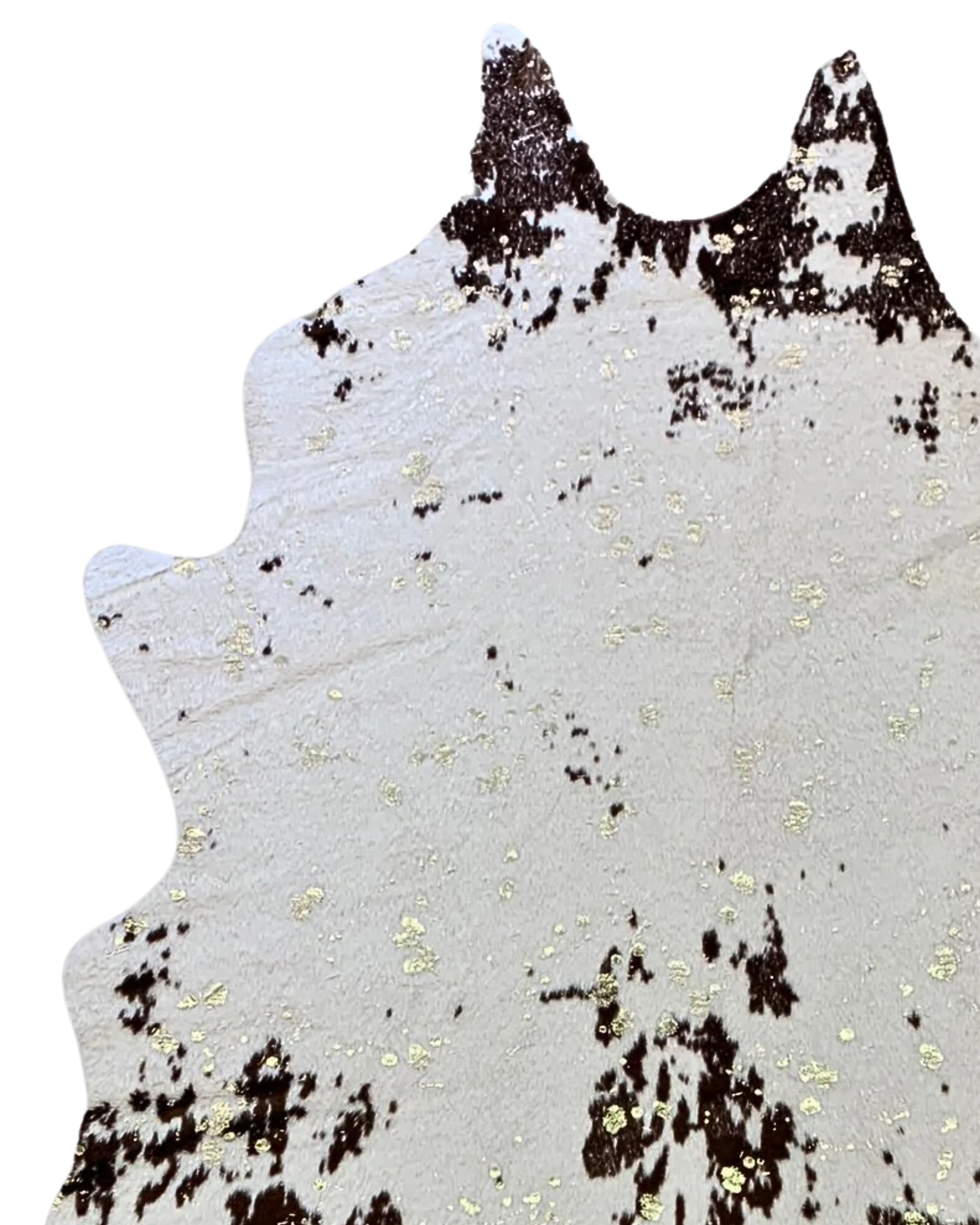 TAPETE BROWN PATCH HIDE METALLIC