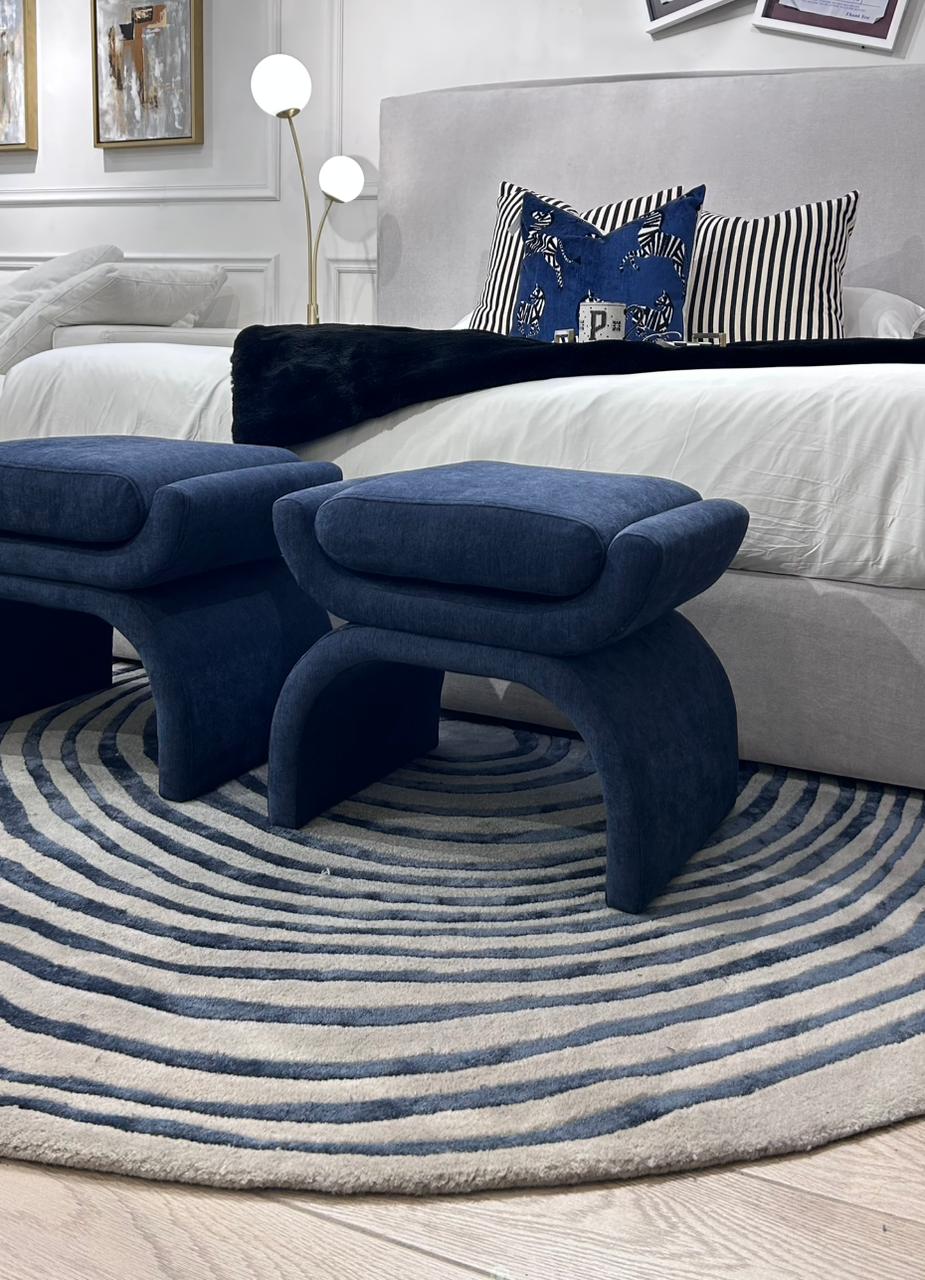 TAPETE HAND TUFTED CR-2403-27-B GREY BLUE