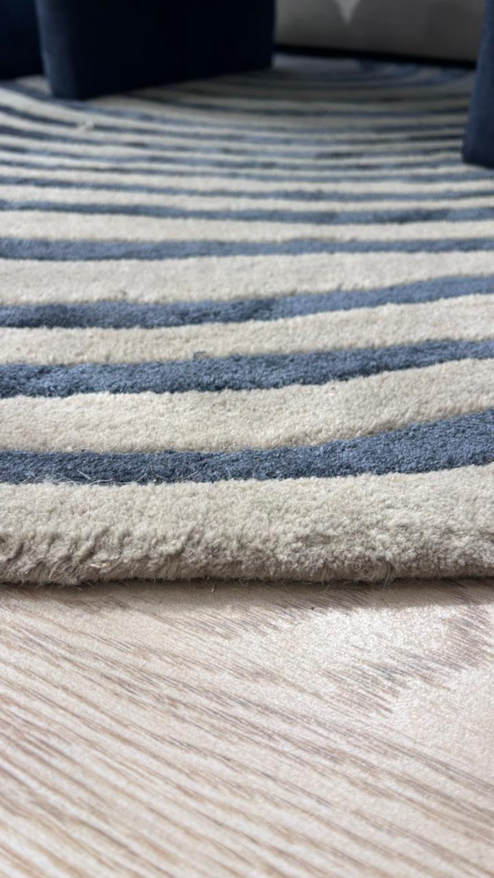 TAPETE HAND TUFTED CR-2403-27-B GREY BLUE