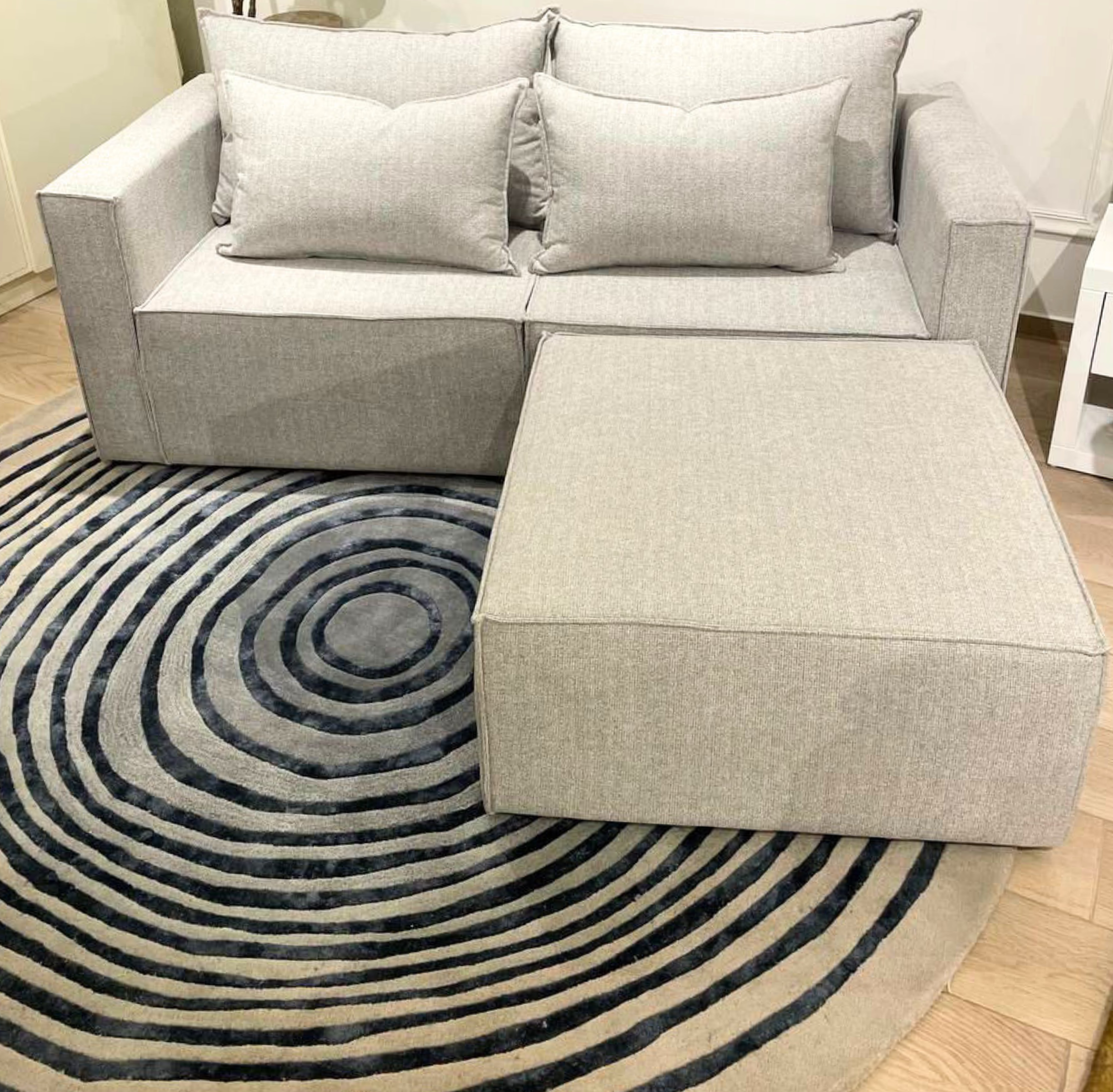 TAPETE HAND TUFTED CR-2403-27-B GREY BLUE