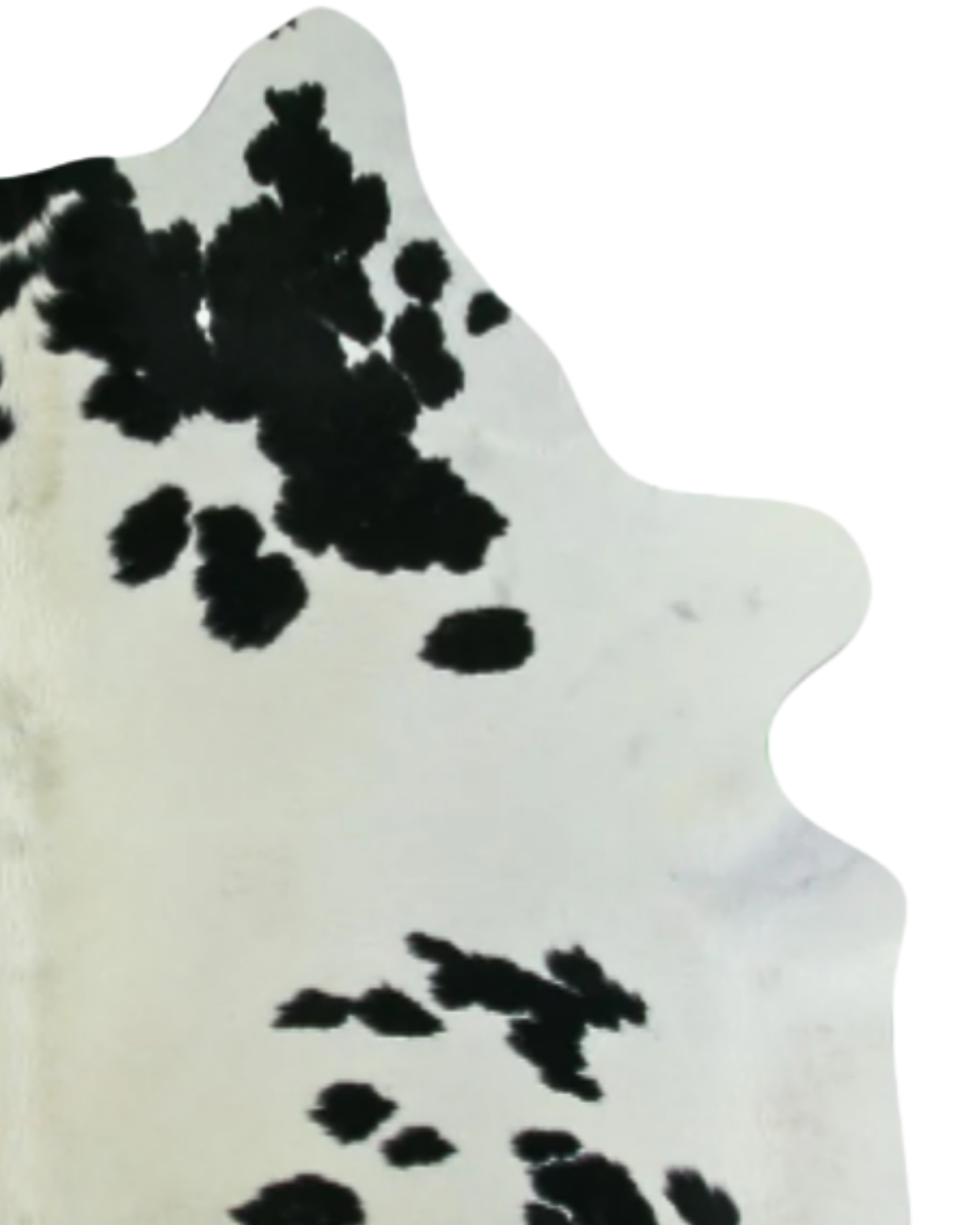 TAPETE - BLACK AND WHITE REAL COWHIDE
