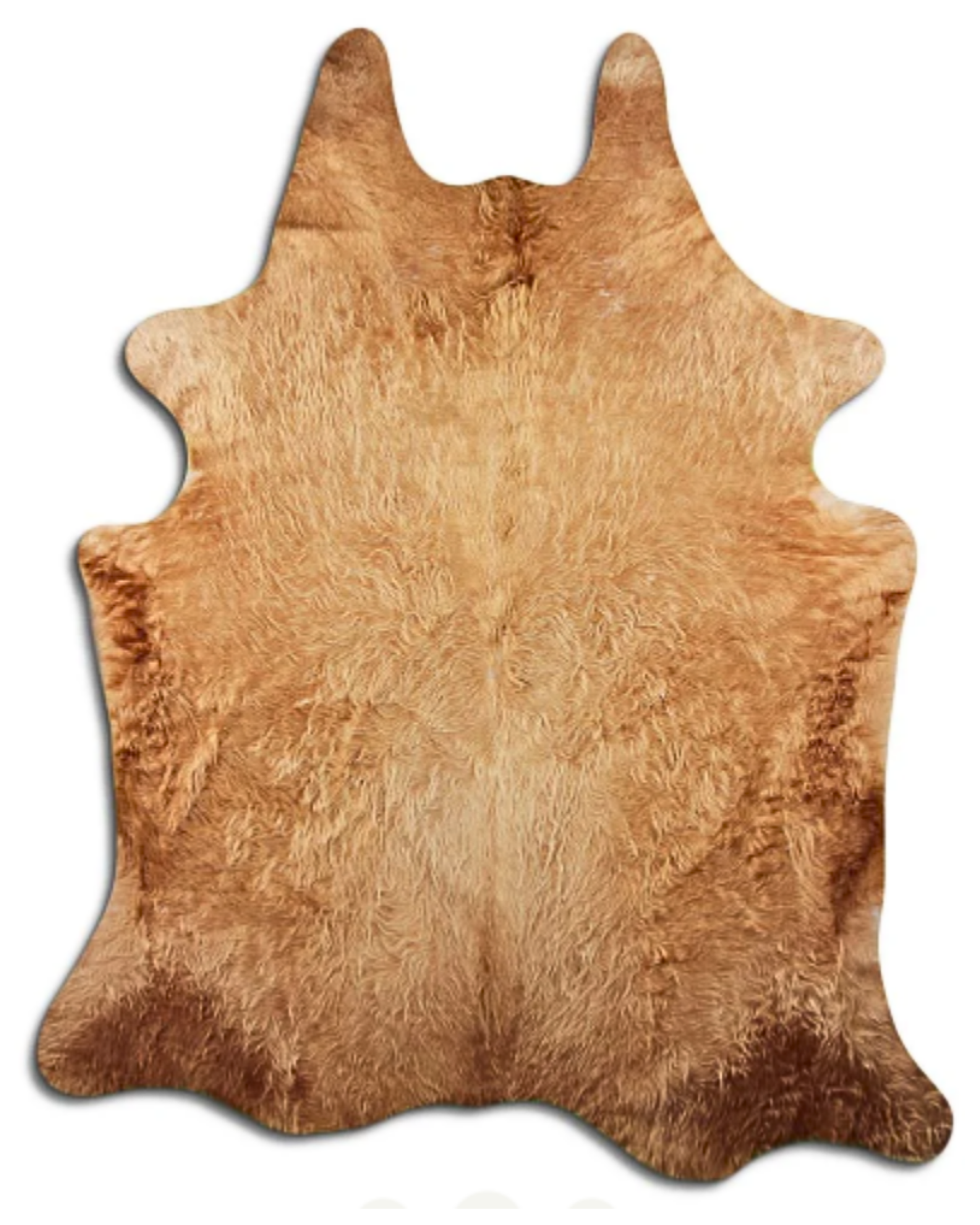 TAPETE CARAMEL REAL COWHIDE