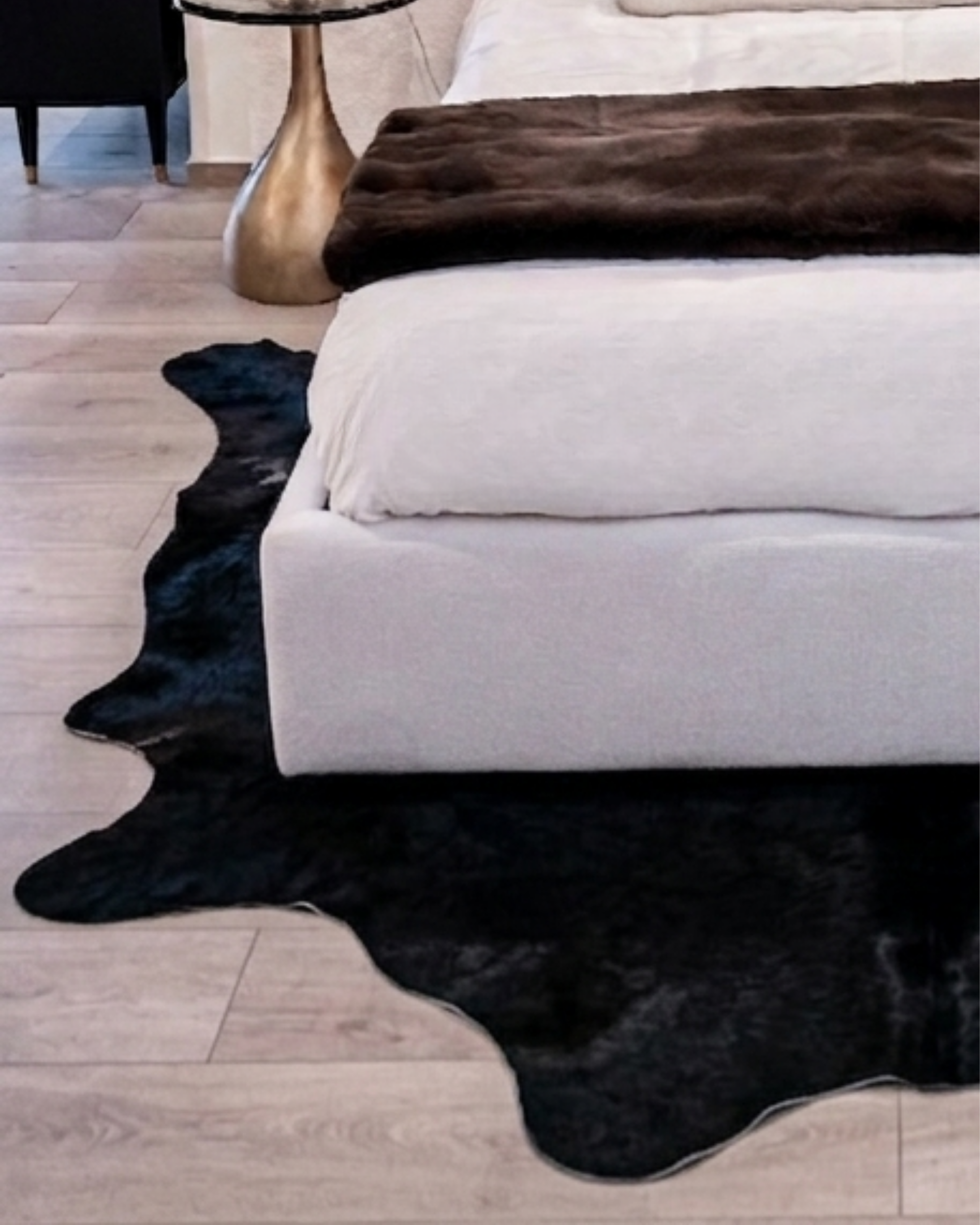 TAPETE REAL COWHIDE BLACK