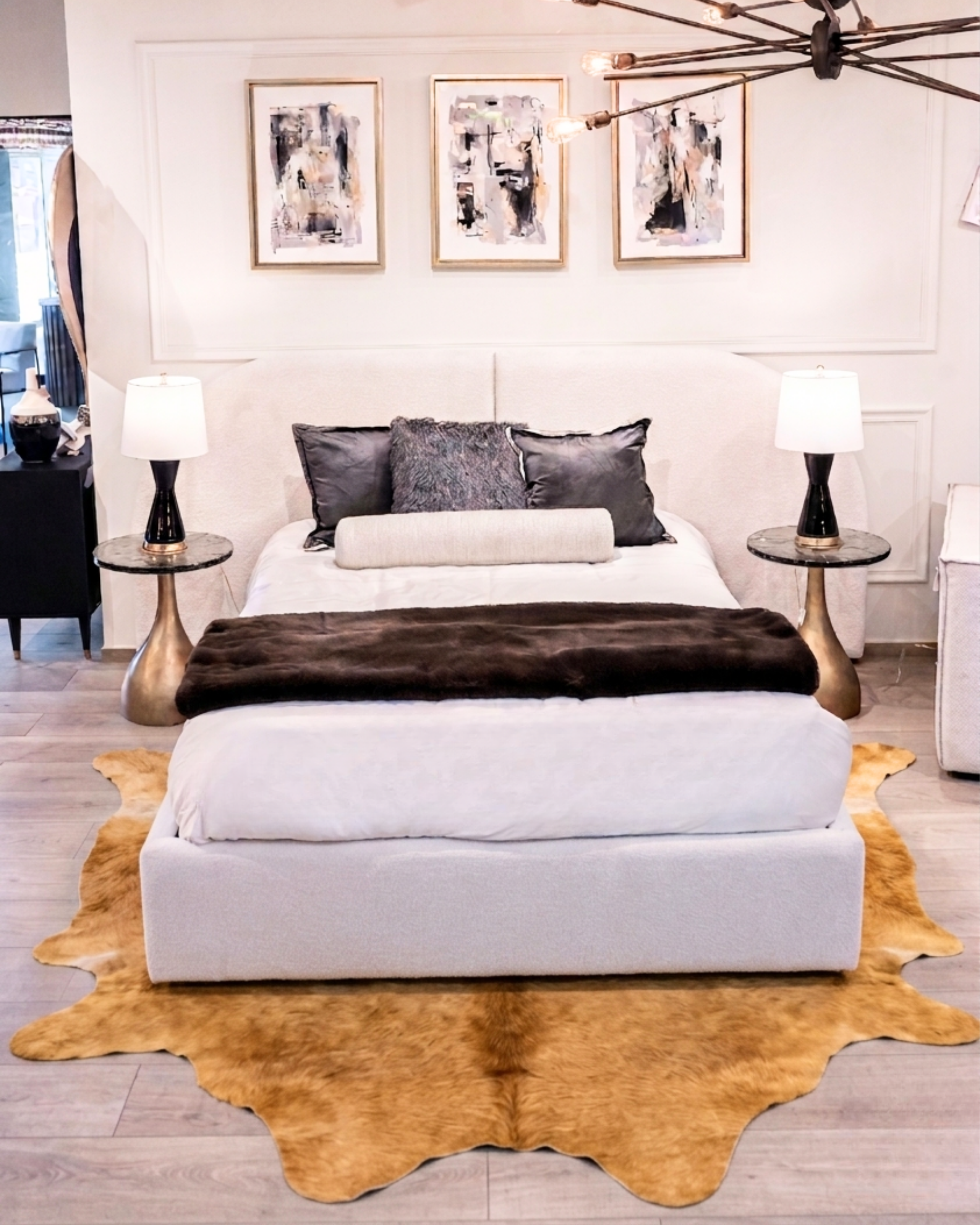 TAPETE CARAMEL REAL COWHIDE