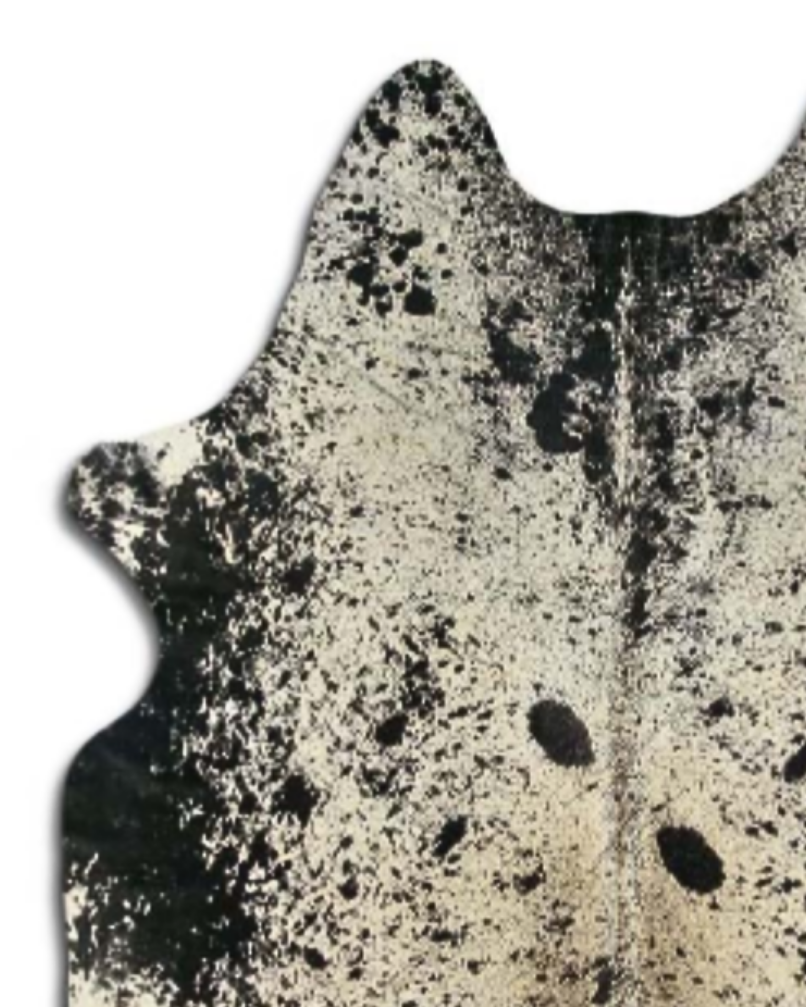 TAPETE - PRINTED SALT AND PEPPER REAL COWHIDE
