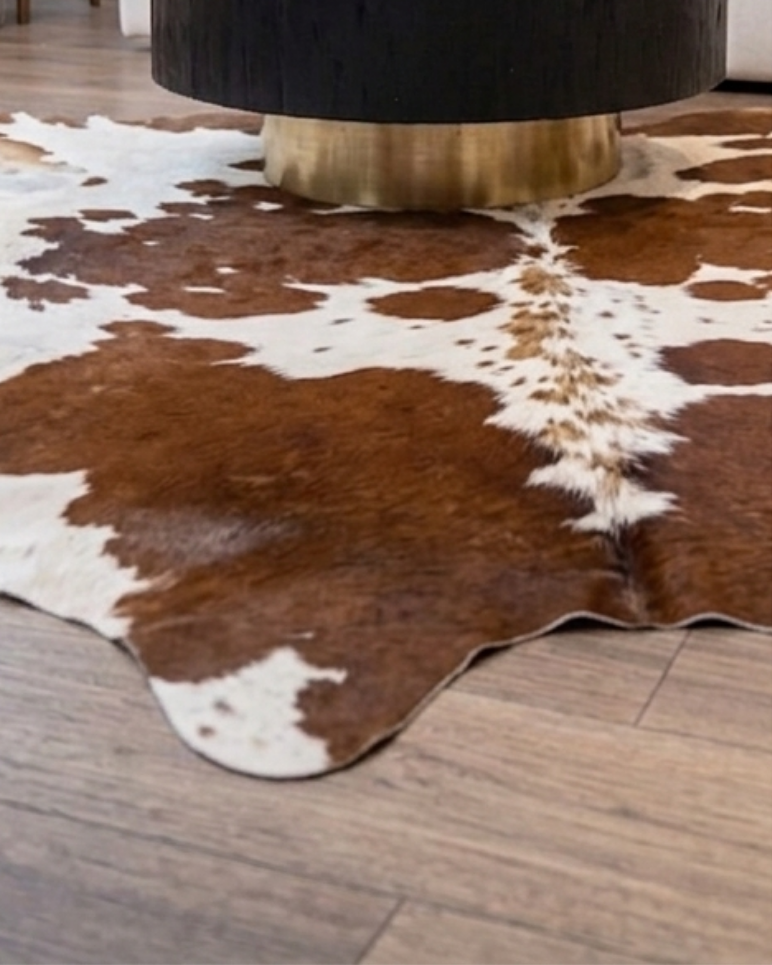 TAPETE PIEL DE VACA AUTÉNTICA HEREFORD 5574
