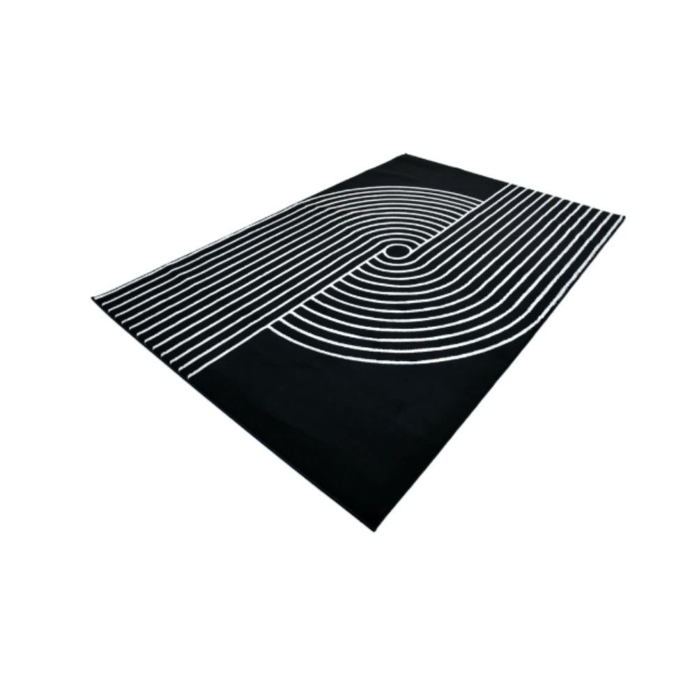 De nuestra colección POLAR: Este tapete color negro con blanco, elaborado con hilo de poliéster brillante de alta calidad, aporta suavidad, estilo y un sutil brillo que realza cualquier espacio. Su diseño contemporáneo y textura confortable lo convierten en una pieza funcional y decorativa para el hogar.

Características:

Tejido a máquina.
Hilo de poliéster brillante de alta calidad.
Textura suave al tacto.
Reverso de algodón para mayor resistencia y durabilidad.
Diseño plegable para fácil almacenamiento y