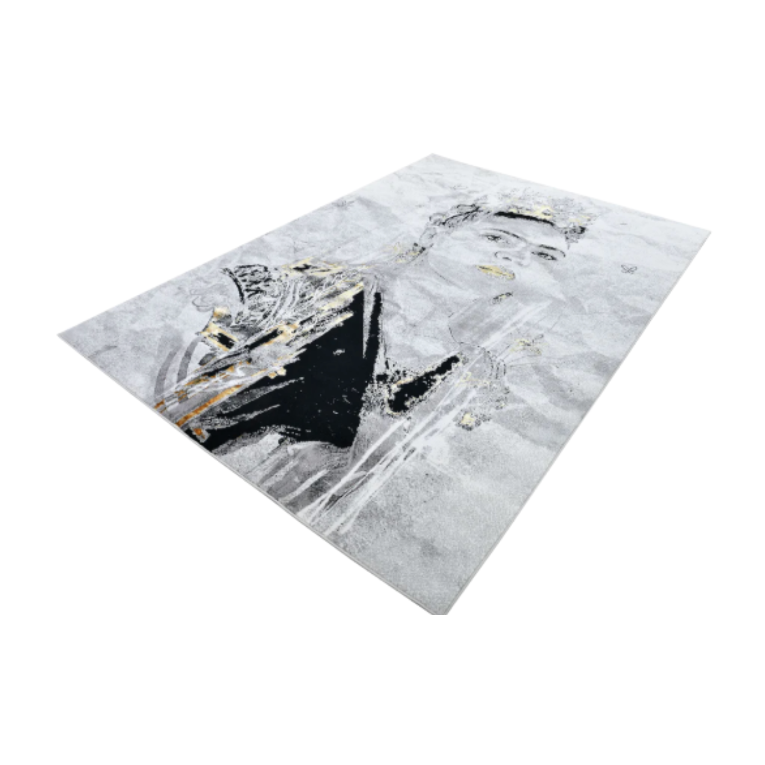 De nuestra colección POLAR: Este tapete color negro con blanco con el patron de Frida Kahlo, elaborado con&nbsp;hilo de poliéster brillante de alta calidad, aporta suavidad, estilo y un sutil brillo que realza cualquier espacio. Su diseño contemporáneo y textura confortable lo convierten en una pieza funcional y decorativa para el hogar.

Características:

Tejido a máquina.
Hilo de poliéster brillante de alta calidad.
Textura suave al tacto.
Reverso de algodón para mayor resistencia y durabilidad.
Diseño pl