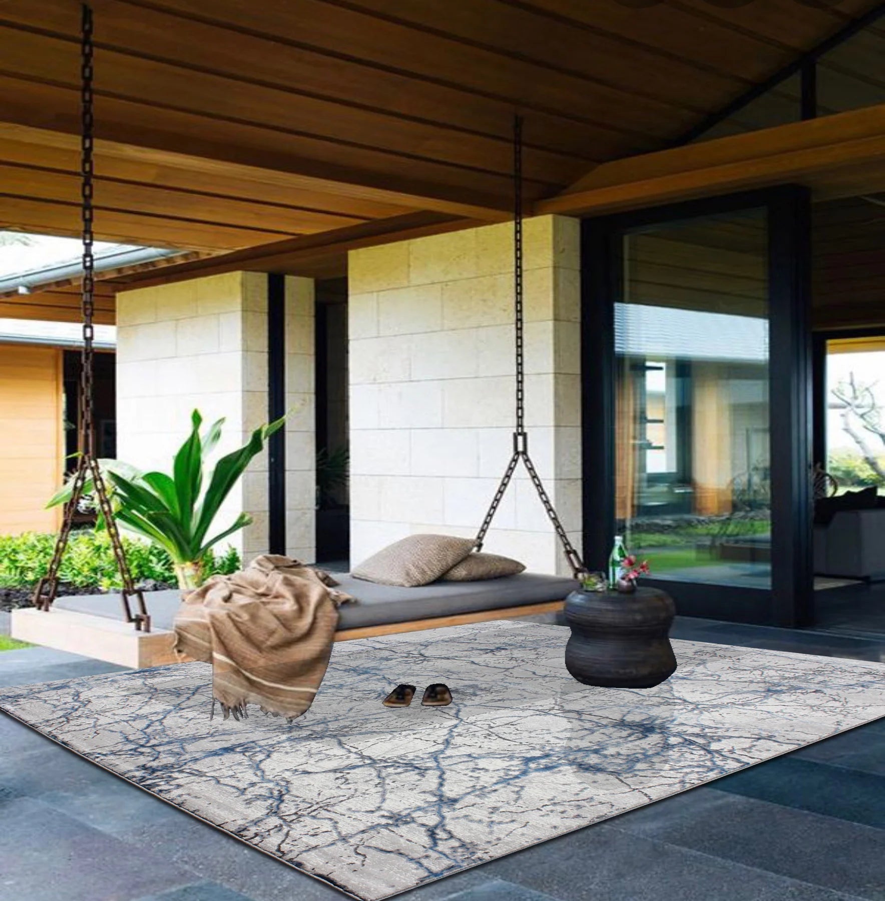 Suave al tacto y lo suficientemente acogedor, con un diseño geométrico de rombos y triángulos&nbsp;&nbsp;fácil de combinar con cualquier decoración interior del hogar, adaptable a su&nbsp;&nbsp;sala de estar, oficina, habitación de invitados u otro espacio de su hogar.&nbsp;


Este diseño ofrece un aspecto sofisticado y toda la comodidad, además de ser resistente a la decoloración. Disfrute de una agradable sensación al caminar y aporte estilo a sus muebles.

Características:

100% polipropileno
Respaldo su